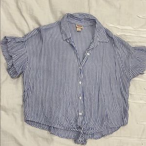 Mossimo Supply Co. Striped Button Down Top